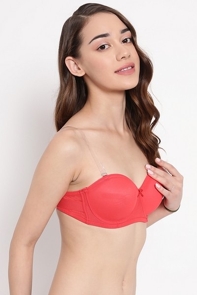 Buy Invisi Padded Underwired Full Cup Strapless Balconette Bra in