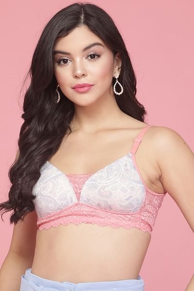 pink padded bralette