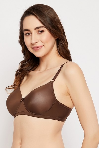 WK Women Non Wire Textured Bra Full Cup Bra (3 Hook) / B cup Bra