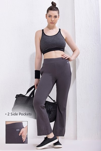 Flare Yoga Pants for Women High Waisted Ribbed Bell Bottom Joggers Workout  Pant Leggings Athletic Solid Trousers