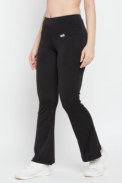 Buy Womens Super Combed Cotton Elastane Stretch Yoga Pants with Side  Zipper Pockets  Navy Blazer AA01  Jockey India