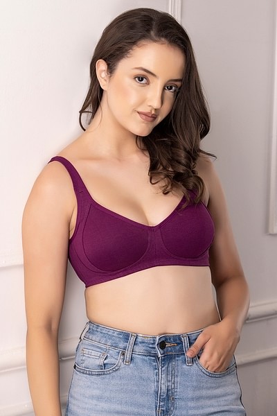 Buy Amante- Cool Contour Non-padded Non-wired Support Bra Online India,  Best Prices, COD - Clovia - BR1042115