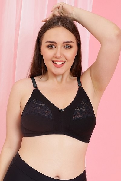 Clovia Underwired Padded Full Cup Lace Bra -BR0818P09