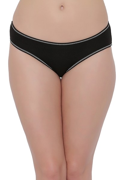 Buy Low Waist Polka Print Bikini Panty in Black Online India, Best Prices,  COD - Clovia - PN2810A13