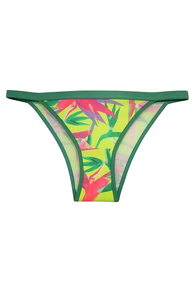 Buy Low Waist Tropical Print Bikini Panty in Soft Pink with Lace Waist -  Cotton Online India, Best Prices, COD - Clovia - PN3512P22