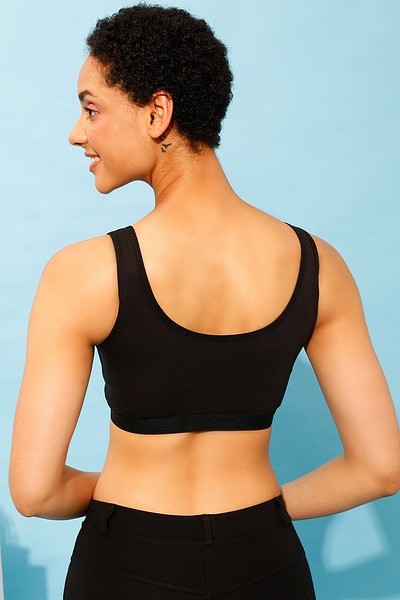Buy Cotton Non-Padded Non-Wired Sports Bra Online India, Best