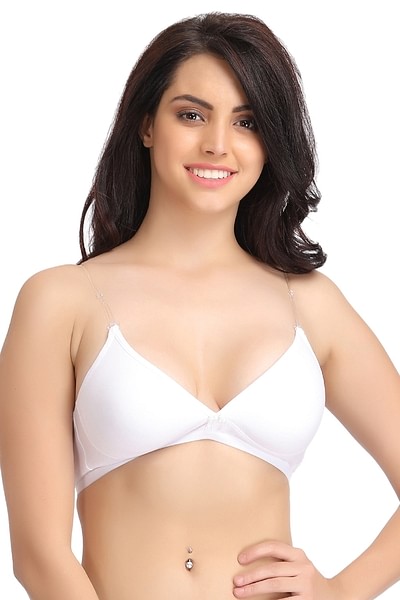 Clovia - We bring sexy back! Non-padded, non-wired bra with transparent  back band and straps perfect to wear under low back outfits. Shop 4 Bras  for Rs.699 #underfashion Shop now
