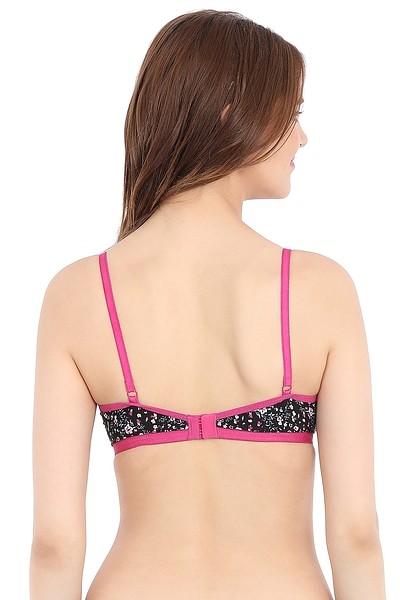 Buy Cotton Non-Padded Non-Wired Floral Print Bra Online India