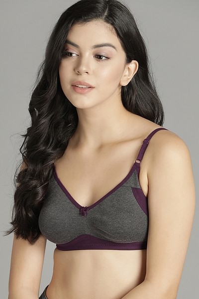 Buy Lace Non-Padded Non-Wired Full Coverage Sexy Bra In Brown Online India,  Best Prices, COD - Clovia - BR1103P24