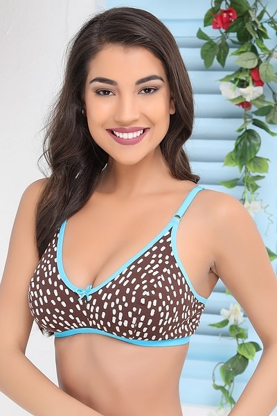 Buy Non-Padded Non-Wired Printed Bra - Cotton Online India, Best Prices,  COD - Clovia - BR1071P06