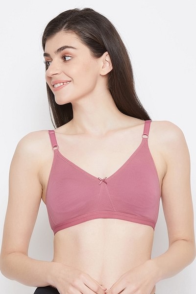 Buy Pink Double Strap Sports Bra For Women Online