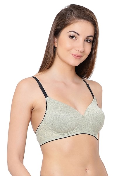Tompik Women's Cotton Rich Lightly Padded Non-Wired Multiway T-Shirt Bra,  Soft and breathable lining
