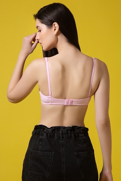 Buy Level 1 Push-Up Non-Wired Demi Cup Multiway T-shirt Bra in Hot Pink -  Cotton Rich Online India, Best Prices, COD - Clovia - BR1643P14