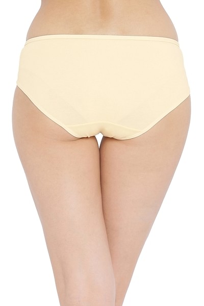 Buy Mid Waist Hipster Panty in Beige - Cotton Online India, Best Prices,  COD - Clovia - PN2999P24
