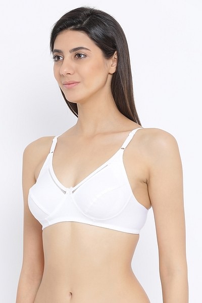 Buy Clovia Women's Non-Padded Non-Wired Maternity Bra (BR1588A18_White_32B)  Online at Lowest Price Ever in India