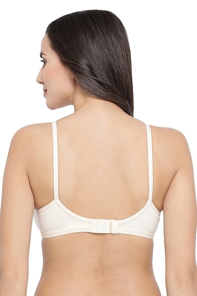Buy Non-Padded Non-Wired Full Coverage Bra in Nude - Cotton Rich Online  India, Best Prices, COD - Clovia - BR1953P24