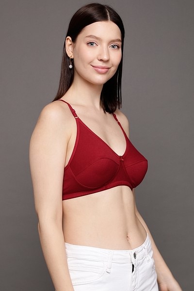 Collections Etc Front Hook Closure Exquisite Form Support Bra 40D White  Full Coverage Bras