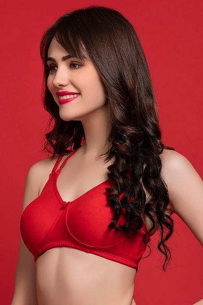 Buy Non-Padded Non-Wired Full Coverage T-Shirt Bra in Maroon - Cotton Rich  Online India, Best Prices, COD - Clovia - BR1622P09