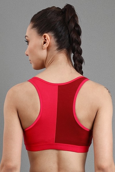 Buy Cotton Rich Non-Padded Non-Wired Racerback Sports Bra Online India,  Best Prices, COD - Clovia - BR1864P14