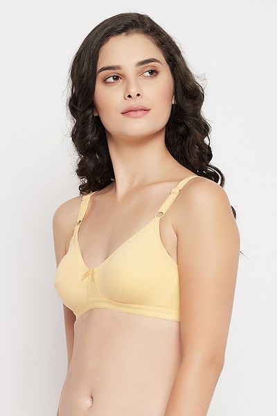 Buy Non-Padded Non-Wired Full Coverage T-shirt Bra in Nude - Cotton Rich  Online India, Best Prices, COD - Clovia - BR0974P24