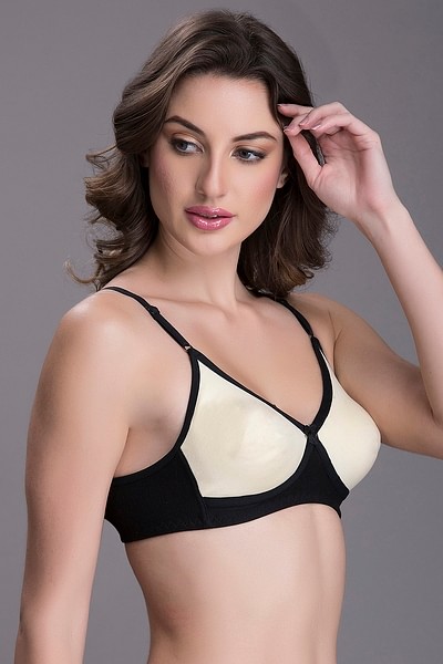 Buy Clovia Full Coverage T-Shirt Bra with Cross Over Moulded Cups
