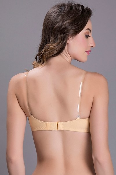 Buy Balconette Non-Padded Wirefree Tube Bra With Detachable Straps in Skin  - Cotton Online India, Best Prices, COD - Clovia - BR0377A24