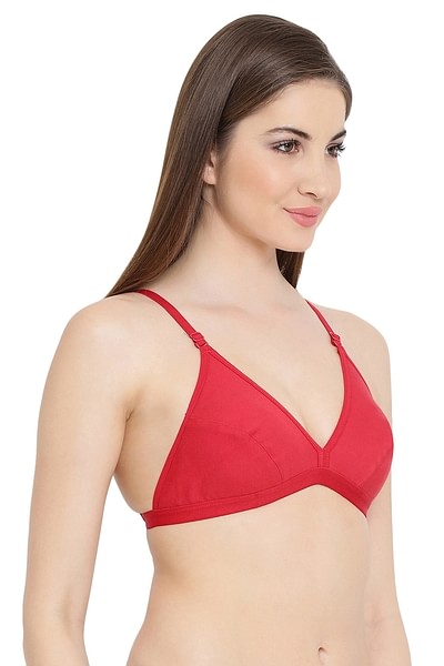 Buy online Red Cotton Bras And Panty Set from lingerie for Women by Abelino  for ₹799 at 60% off