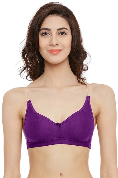 Buy Non-Wired Full Coverage T-shirt Bra with Transparent Multiway