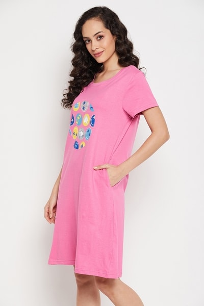 strapless open back dress Pinkie Happy Emoji Dress