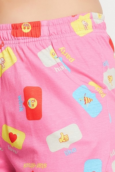 Flame Emoji Print Boxer