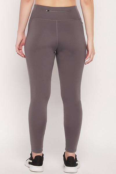 Buy Feather Feel High Rise 3 Pocket Tights in Dark Grey Online