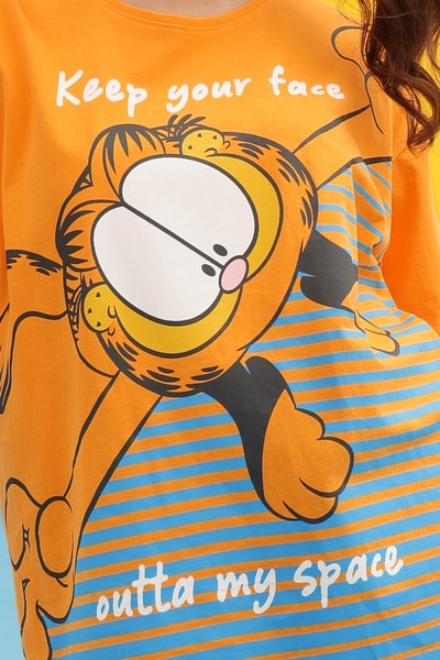 Garfield Womens Oversized T-Shirt Dress | Ladies Italy