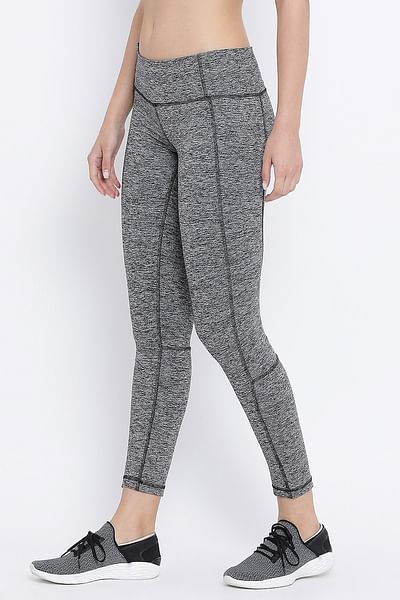 Buy Grey Gym/Sports Activewear Tights Online India, Best Prices, COD ...