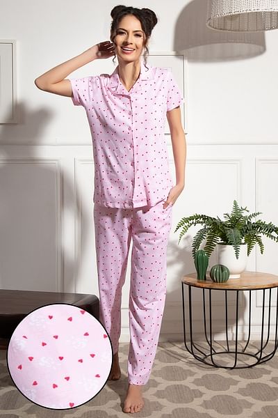 Baby pink pyjamas hot sale