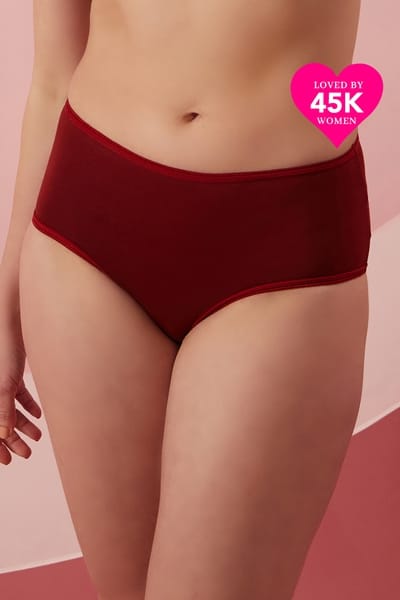 Maroon High Waist Panty