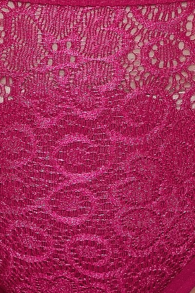 Clovia Pink Color All Over Lace Bikini-CP66