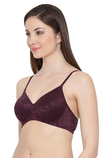 Buy Padded Non-Wired Full Cup Multiway Bra in Lavender - Lace Online India,  Best Prices, COD - Clovia - BR2331P12
