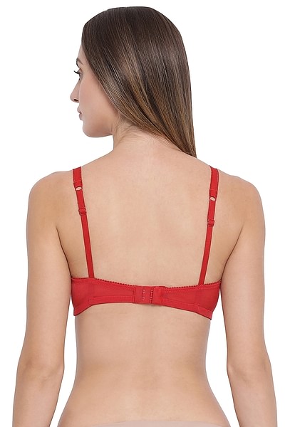 Buy Padded Non-Wired Full Cup Blouse Bra in Red - Lace Online India, Best  Prices, COD - Clovia - BR2171P04