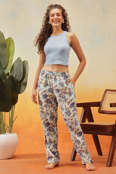 Print Me Pretty Pyjama in Powder Blue