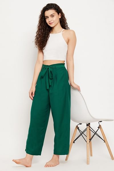 Buy Palazzo Pants with Semi-Elasticated Waist Online at Best Prices in India  - JioMart.