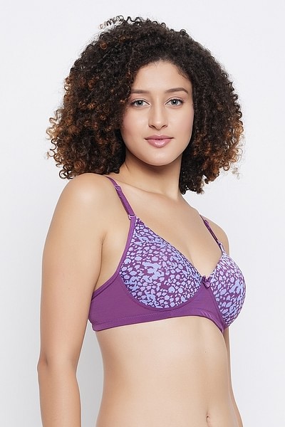 Buy Level 1 Push-Up Padded Non-Wired Demi Cup Printed Multiway T