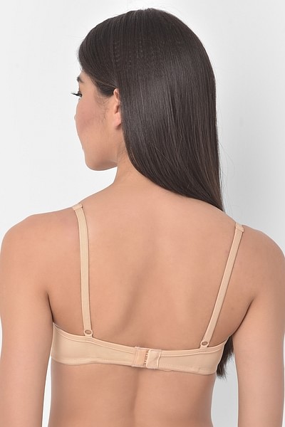 Buy Level 1 Push-Up Underwired Full Cup Balconette T-shirt Bra in Nude  Online India, Best Prices, COD - Clovia - BR2236P24