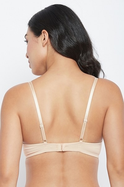 Buy Level 1 Push-up Underwired Demi Cup Balconette Bra in Nude Colour  Online India, Best Prices, COD - Clovia - BR2351R24