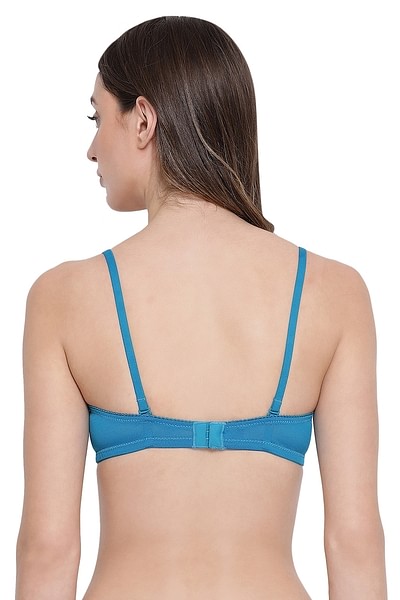 Buy Lightly Padded Non-Wired Full Coverage Multiway Bra in Sky Blue -Lace  Online India, Best Prices, COD - Clovia - BR1879P08