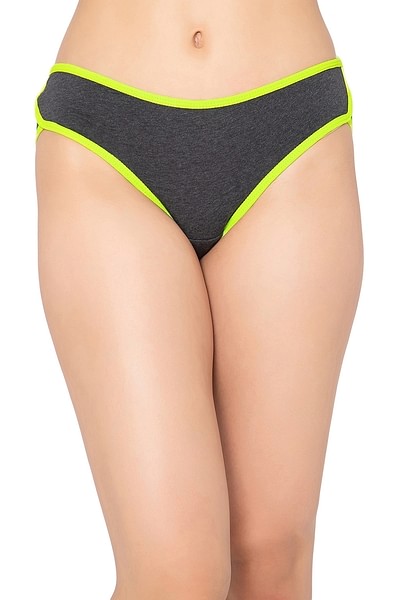 Buy online Grey Polyamide Bikini Panty from lingerie for Women by Clovia  for ₹299 at 40% off