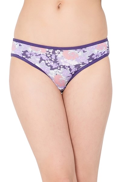 Clovia Purple Printed Panty