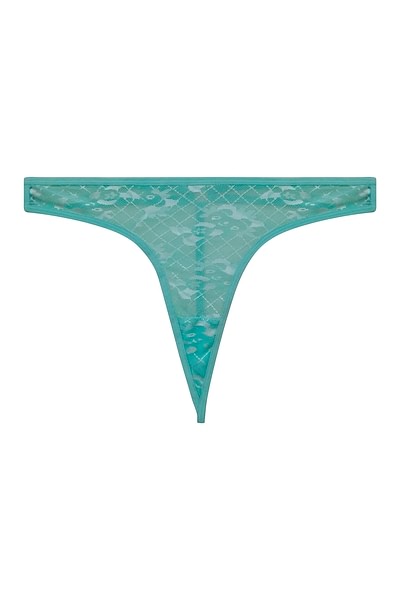 Kindly Yours Mint Striped Thong Underwear- Size S (BRAND NEW