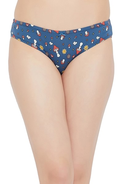 Buy online Blue Net Bikini Panty from lingerie for Women by Clovia for ₹309  at 48% off
