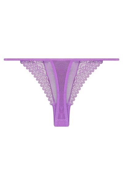 Buy Low Waist Thong in Mauve - Lace Online India, Best Prices, COD - Clovia  - PN3532A12
