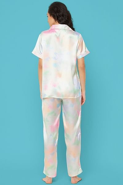 Ladies tie dye discount pyjamas